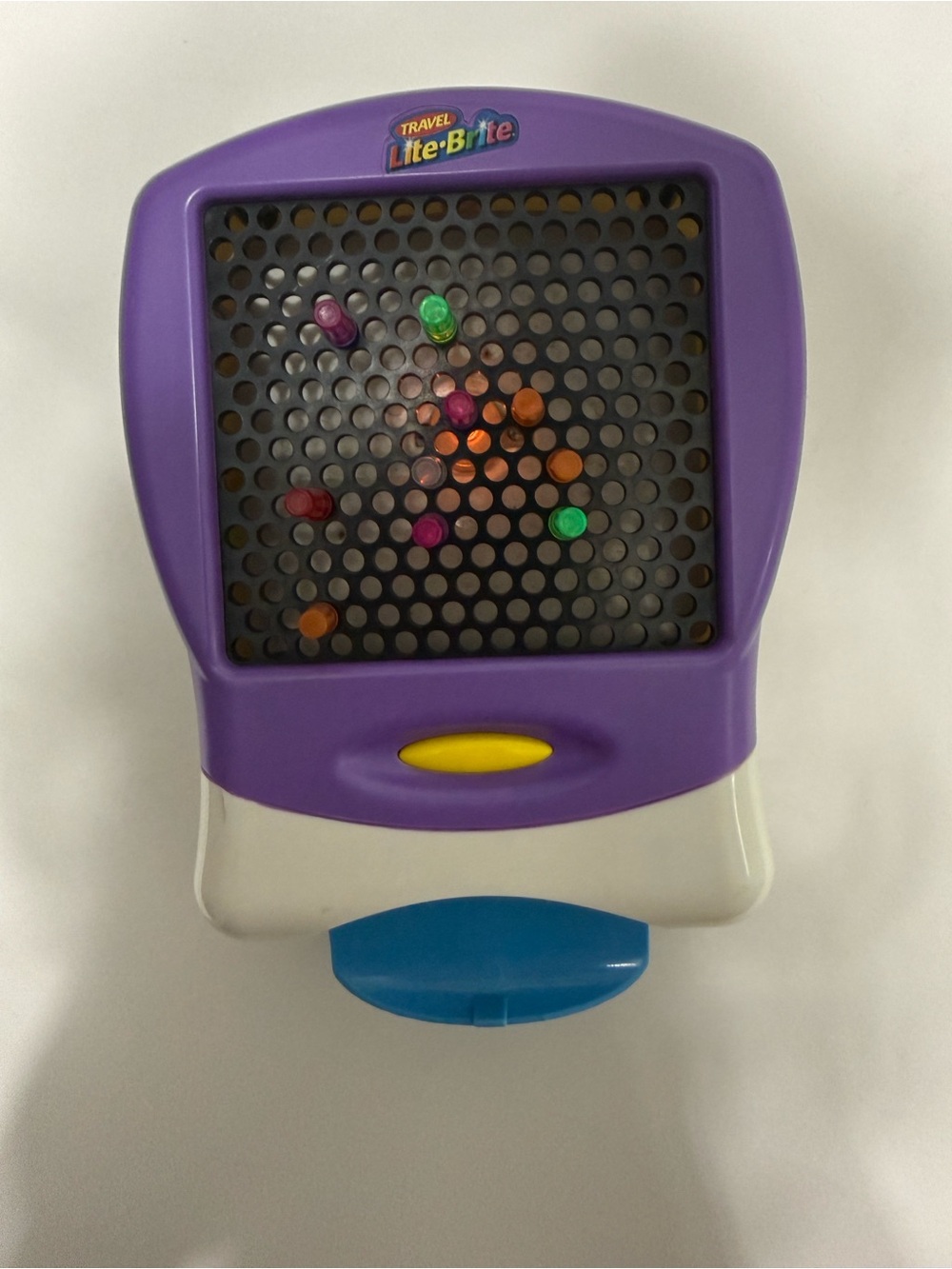 Lite-Brite Travel Peg Art Toy in Purple - Portable Creative Playset
